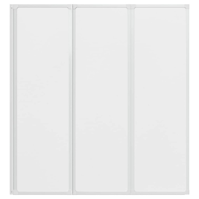 Zložljiva stena za tuš 141 x 132 cm s 3 ploščami